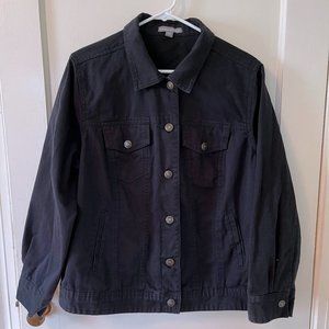 Women's Black Denim Jacket by Jessica London Size 18